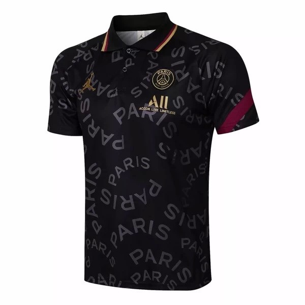 Polo Paris Saint Germain 2021-2022 Negro Amarillo